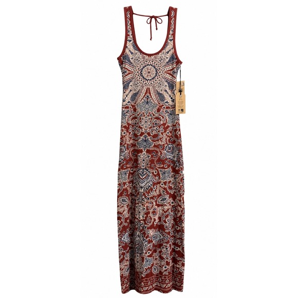 Billabong Dresses & Skirts - Billabong Love Long Last Maxi Dress Size M NWT Burnt Helena Boho Print MSRP $70